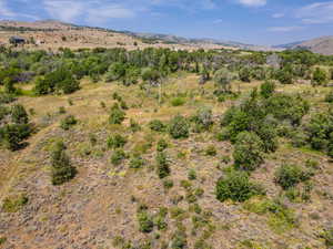 View of mountain background with rural landscape