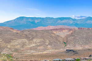 Mountain view with nearby suburban area