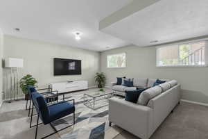 Virtually Staged second Living Room