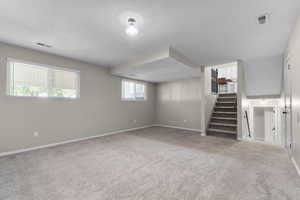 Second living room area off of kitchen/dining area