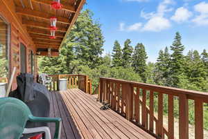 View of wooden terrace