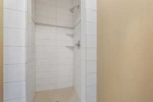 Full bathroom with a stall shower