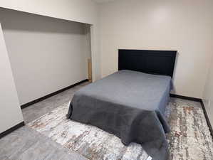 Bedroom with baseboards