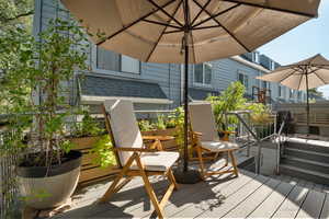 View of deck