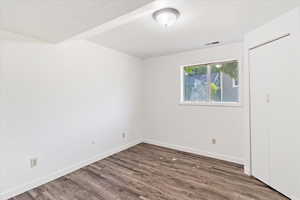 Another view of bedroom 3 in the basement