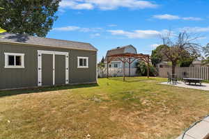 The shed is large and newer! You'll love it!