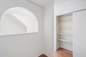 This is that little odd additional room in bedroom one.