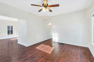 View of living room and formal dining room/second living room