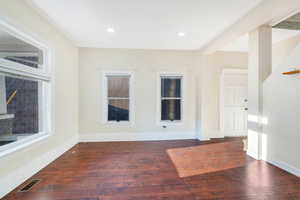 View of formal dining room or second living room