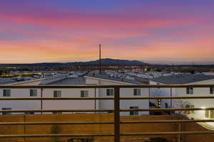 Bird's eye view of a mountain backdrop