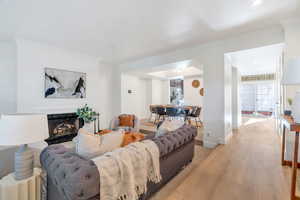 Main floor plan offers connectivity but also private spaces