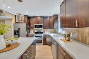 Generous counter space