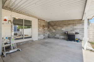 View of patio / terrace with a grill
