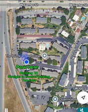 Aerial view of property's location