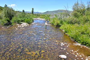 Water view featuring mountains