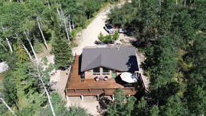 Aerial view of property and surrounding area
