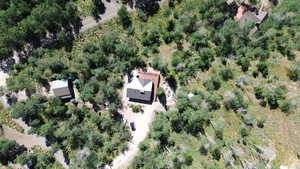Aerial view of property and surrounding area