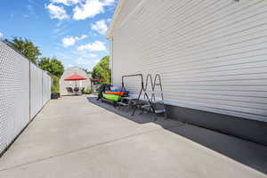 View of RV  Parking and shed