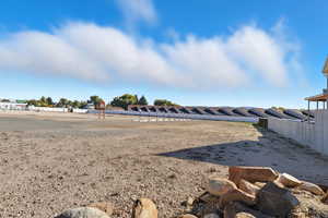View of yard with a residential view