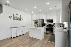 Large Island  Door to large panty Quartz Counter Tops