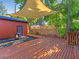 Back yard entertaining space