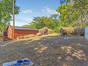 Gated and useable green space behind the property