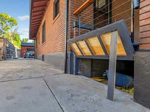 Under porch storage.