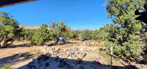 Mountain view with rural landscape
