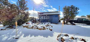 View of snowy exterior