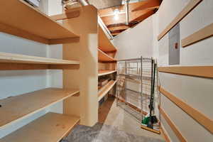 Storage featuring electric panel