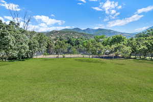 View of mountain backdrop