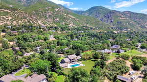 Bird's eye view of mountains