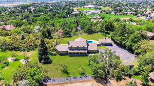 View from above of property