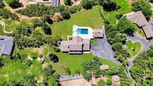 Bird's eye view of a pool
