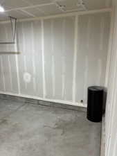 Empty room with concrete floors