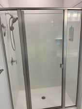 Bathroom featuring a stall shower