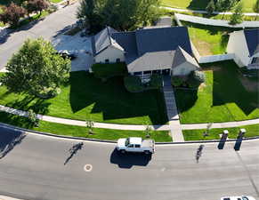 Aerial view of property and surrounding area