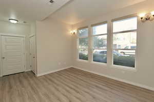 Living room with LVP floors