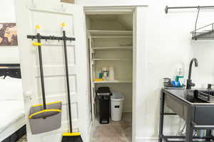 Utility room with a sink