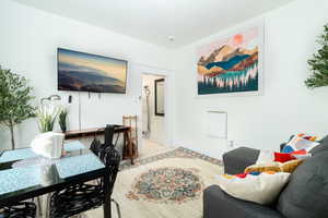 Office with baseboards