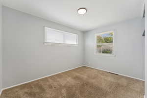 Carpeted bedroom