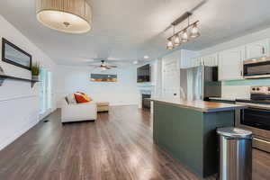 Stainless appliances all included: new microwave, newer range & dishwasher, refrigerator