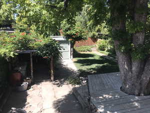 View of wood  deck