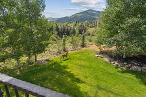 View of mountain backdrop