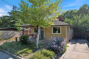 Bungalow-style house with a porch and roof with shingles