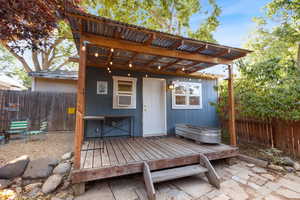 View of outbuilding