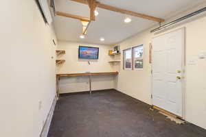 Foyer featuring recessed lighting