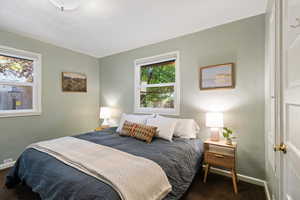 Bedroom featuring baseboards