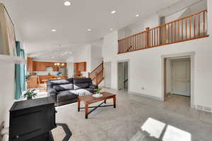 Great room with loft