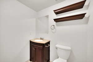 1/2 bath in basement